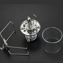 Mini Camping Lantern Gas Light Portable Tent Glass Lamp Butane 80LUX Light  N2H5