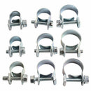 Assorted Box of Mini Hose Clips 7 - 17mm Qty 110 Clamps Jubilee Hose Clip C