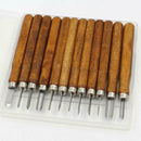 12x/set Wood Lathe Chisel Set Woodworking Turning Tools Cutting Carving  AII