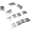 12Pcs Car Door Memory Seat Lock Unlock Adjust Switch Button Cover Trim Stic