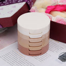 5 Colors Smooth Makeup Face Powder Concealer Palette Foundation Cosmet KSE