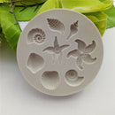 Ocean Biological Conch Sea Shells Chocolate Cake Silicone Mold Kitchen ToolsSD