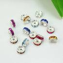 Wholesale 50 Pcs Crystal Rhinestone Charms Spacer Beads Necklace Bracelet  QRE