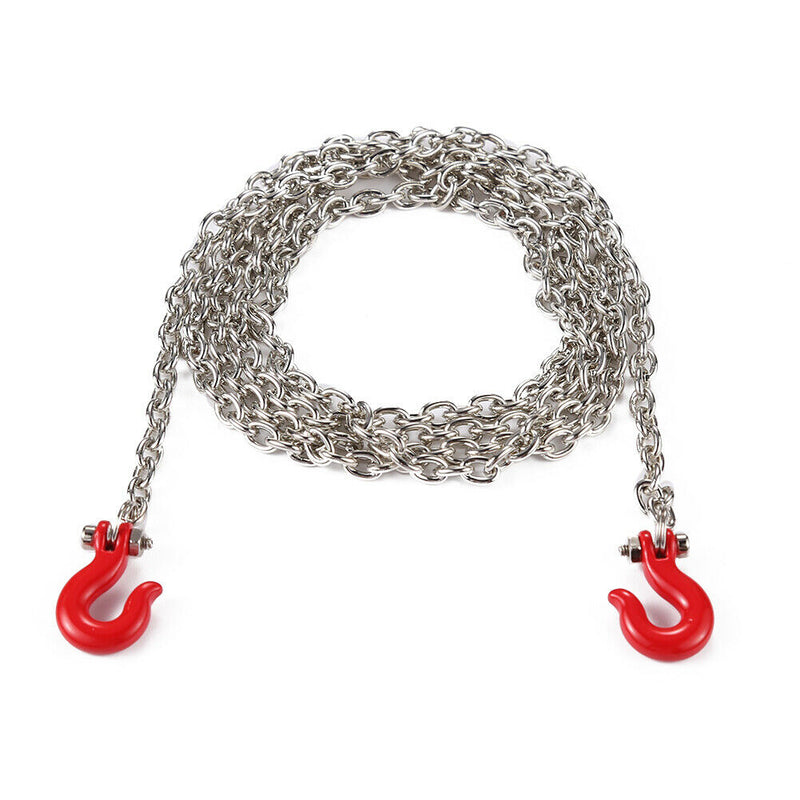 RC Car Red Chain Pull Rope Rescue Hook for Traxxas Tamiya 1/10 RC Crawler