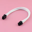 6-Pin PSU Power Supply Cable, 30cm 6-Pin Male to Female M/F Extension Cable 6