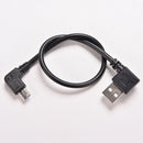 Micro USB 5 Pin Male to USB 2.0 A Male Cable Converter 90 Degree Adapter EW  Tw