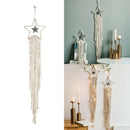 Weaving Dream Catcher with Iron Stars Pure Cotton Rope Macrame Boho Craft