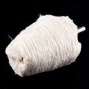 5 Pcs Cone-Shaped White Flannelette Polishing Wheel Grinding Head with 1/4