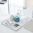 Double Layer Dish Vegetable Fruit Water Tray Drainer Holder Drying Drainin PCL