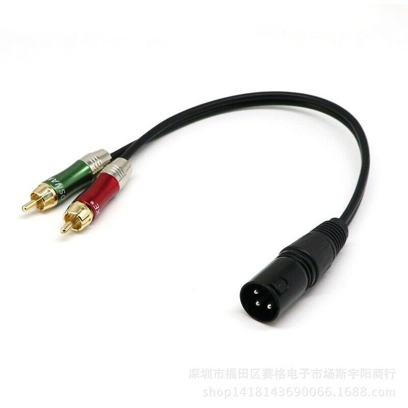 Audio cable 2 RCA to XLR Ã¥â€¦Â¬/mother Double lotus turn card audio cable Q5Z9