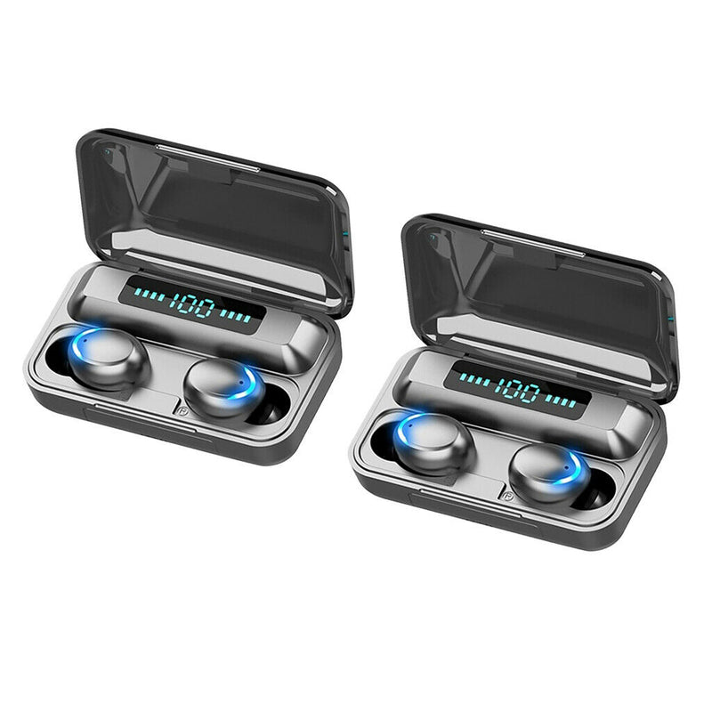 4pcs Wireless F9 Bluetooth Earphone  5.0 LED Display Waterproof Earbud Stereo