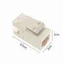 10pcs Cat 6 RJ45 Punchdown Keystone Modular Ethernet Snap-in Jack NetworkLJ