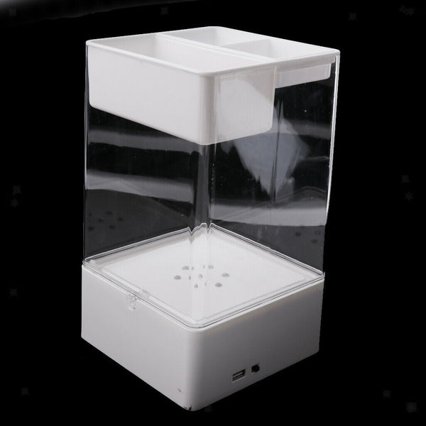 Acrylic Fish Bowl Plant Aquarium Fish Tank Home Office Ornament White