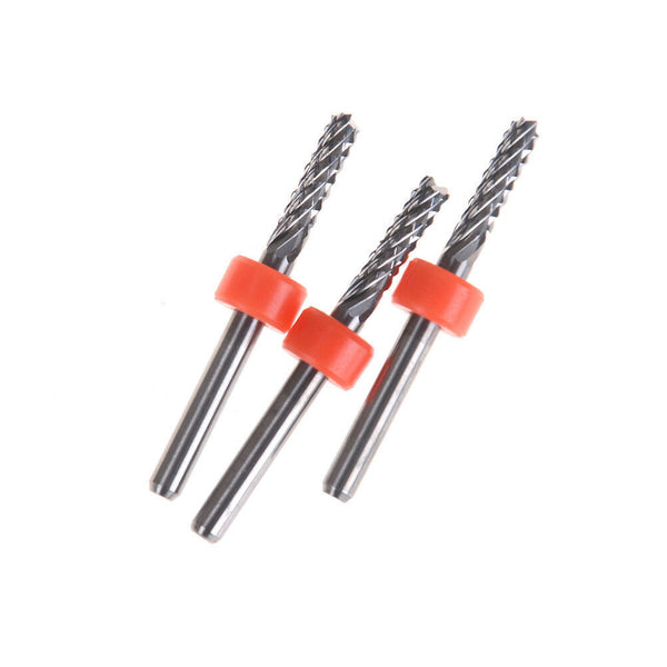 3.175mm Carbide Tungsten Corn Cutter cutting PCB milling bits CNC router bits JR