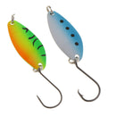 10pcs Mixed Colors Metal Fishing Lures 4cm/1.6inch Spinners Spoons Fishing Baits
