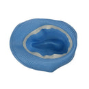 Unisex Fashion Summer Beach Panama Sun Hat Cuban Style Cap Blue