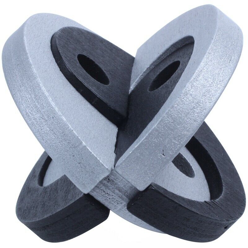 Wooden Gossip Tai Chi Ball Lock Puzzle Burr Puzzles Brain Teaser Removing A L5V9