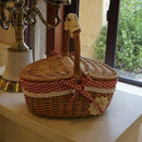 Hand Made Wicker Basket Wicker Camping Picnic Basket Shopping Storage HamperF5N2