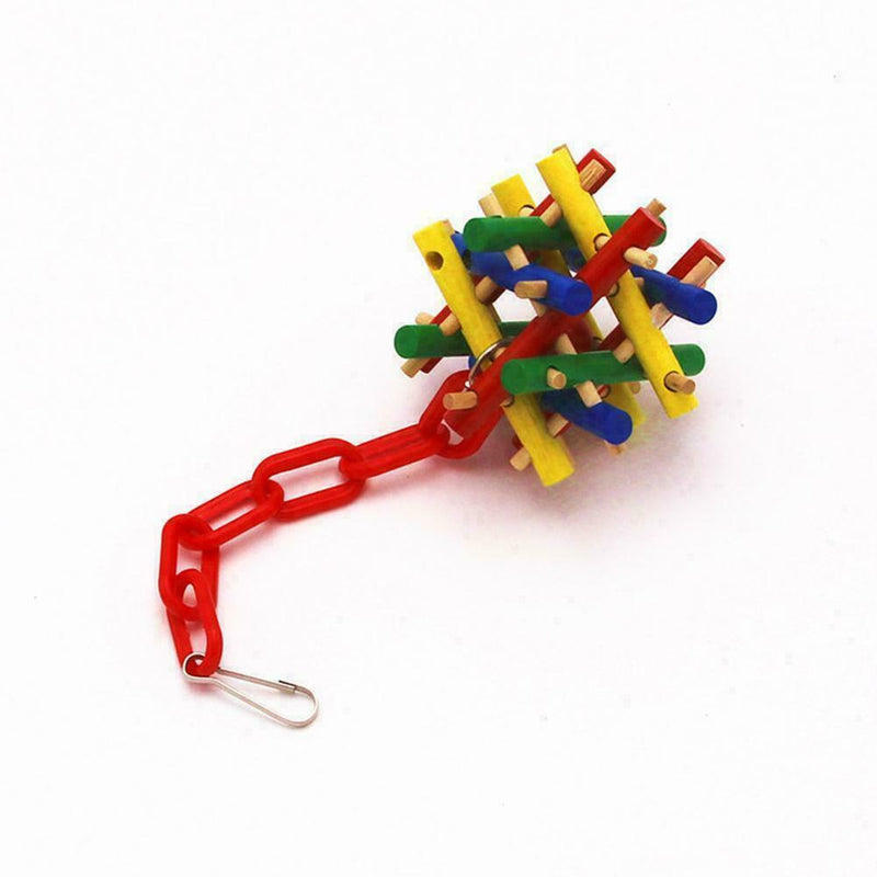Parrot Toys Bird Ball Stick Cockatiel Perch Budgie Decor Cage Parakeet Supp Y5S2