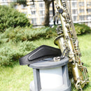 Saxophone Neck Strap Adjustable Leather Shoulder Belt with Metal Buckle