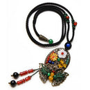 Ethnic Style Long Necklace Chain Shell Flower Item Sweater Chain Butterfly