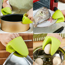 2 Pair Pot Holder Mini Oven Mitts Red Kitchen Gadgets for Microwave BBQ