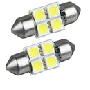 14x T10 Car LED White Light Double-Pointed Reading Eye Protection Bulbs Lamp New