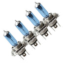 4 H4 P43T 12V Car Safety Halogen Light Bulb Headlight Lamp Blue Plated
