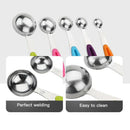 Stainless Steel Measuring Spoon Scale Kitchen Silicone Measuring Cups And S