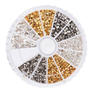 1box DIY Mixed Color Crimp Beads Gift Jewelry Making Charms Brass Tube Smooth