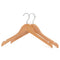 10pcs Children Wooden Coat Hangers Wardrobe Hanger Bar for kids Clothes 32cm