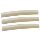 3x  Curved Slotted BONE NUT For    Guitar