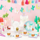 Set of 12 Mexican Fiesta Cake Toppers Cactus Guitar Cupcake Toppers Party