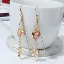 Triangles Leaf Hook Drop Dangle Charm Earrings Ear Studs Women Jewelry Gif E Gw