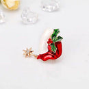Brooch for Christmas Series Hat Shape Christmas Buttonhole Pins Badge Jewel