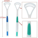 2pcs Coating Brushing Tongue Cleaner Scrapers Oral Hygiene Dental Care Tool