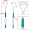 2pcs Coating Brushing Tongue Cleaner Scrapers Oral Hygiene Dental Care Tool