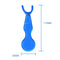 1Set Dental Teeth Clean Wax Dental Floss Stick Toothpick Tooth tool blue G8I6