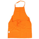 Plain Apron with Front Pocket Kitchen Cooking Craft Baking Orange