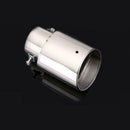 Universal Chrome Stainless Car Rear Round Exhaust Pipe Tail Muffler Tip 14*6.5cm