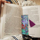 DIY Special Shaped Diamond Painting Leather Tassel Bookmark Creative Crafts