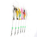 6Pcs Simulation Prawn Fishing lure Multicolor Luminous Tackle Bait Soft baitBX