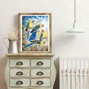 5D DIY Full Drill Diamond Painting Birds Singer Cross Stitch Embroidery Kit