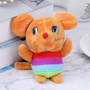 11CM 2020 Cartoon Rat Year Plush Mouse Chinese Style Keychain Backpack Access BX