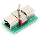 RJ45 Cable Control Switch Jack Coupler Reticle Crystal Head Adapter Connector sp