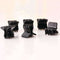 Girls Fashion Black Plastic Mini Hairpin 6 Claws Hair Clip Clamp for Ladies Top