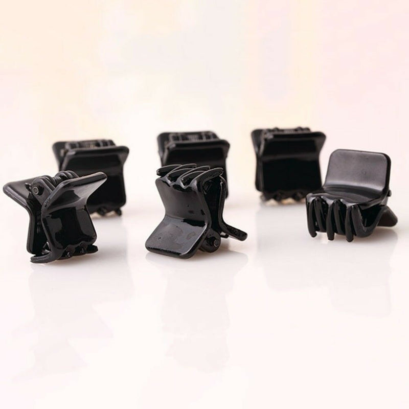Girls Fashion Black Plastic Mini Hairpin 6 Claws Hair Clip Clamp for Ladies Top