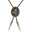 Howling Wolf   Western Cowboy Bolo Tie Rodeo Bootlace Tie Dance Necktie