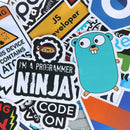 50Pcs Internet Java Stickers Programmer DIY Suitcase Laptop Guitar Car DecalOZ