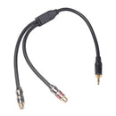 3.5mm 2RCA Audio Stereo Cable Audio Connector for Amplifier Sound Box Mic
